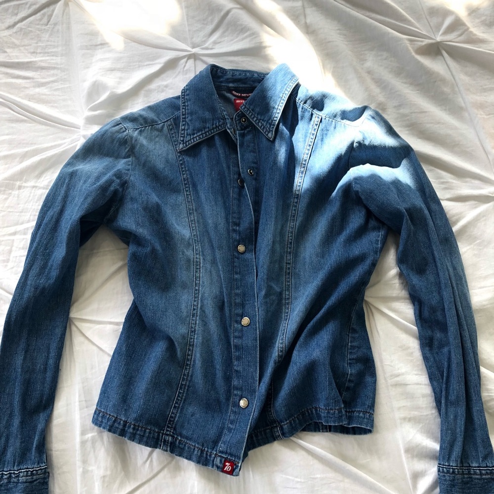 Button up jean shirt